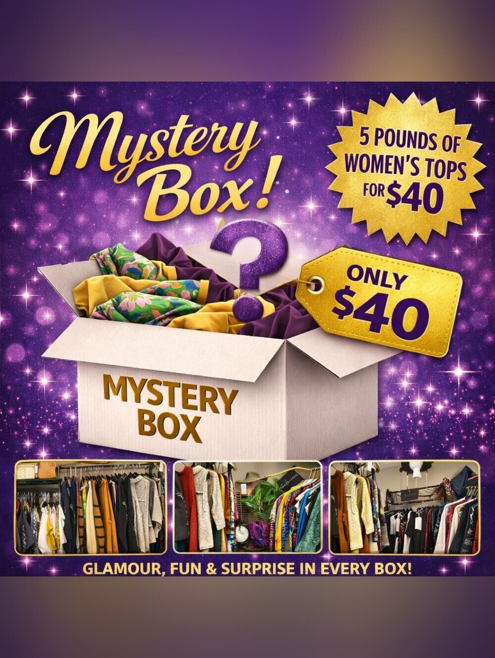 5LB MYSTERY BOX WOMANS TOPS BUNDLE
